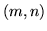 $(m,n)$