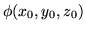 $\phi(x_0,y_0,z_0)$