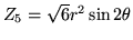 $Z_5=\sqrt{6} r^2 \sin 2\theta$