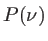 $P(\nu)$
