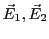 $ \vec E_1, \vec E_2$