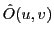 $ \hat O(u,v)$