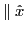 $ \parallel \hat x$