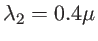 $\lambda_2=0.4\mu$