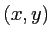 $ (x,y)$
