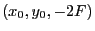 $ (x_0, y_0, -2F)$