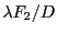 $ \lambda F_2/D$
