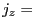 $\displaystyle \displaystyle j_z=$