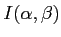 $ I(\alpha,\beta)$