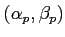 $ (\alpha_p,\beta_p)$