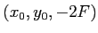 $ (x_0, y_0, -2F)$