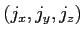 $ (j_x,j_y,j_z)$