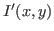 $ I'(x,y)$