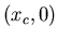 $(x_c,0)$