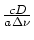 $\frac{cD}{a\Delta\nu}$