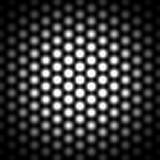 Franges produites par les 3 trous