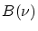 $B(\nu)$