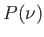 $P(\nu)$