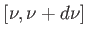 $[\nu,\nu+d\nu]$
