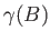 $\gamma(B)$