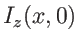 $I_z(x,0)$