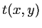 $ t(x,y)$