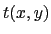 $ t(x,y)$