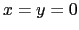 $ x=y=0$