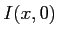 $ I(x,0)$