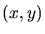 $(x,y)$