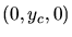 $(0,y_c,0)$