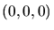 $(0,0,0)$