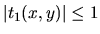 $\vert t_1(x,y)\vert\le 1$