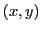 $(x,y)$