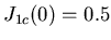 $J_{1c}(0)=0.5$