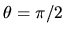 $\theta=\pi/2$