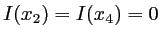 $ I(x_2)=I(x_4)=0$