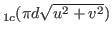 $ _{1c}(\pi d \sqrt{u^2+v^2})$